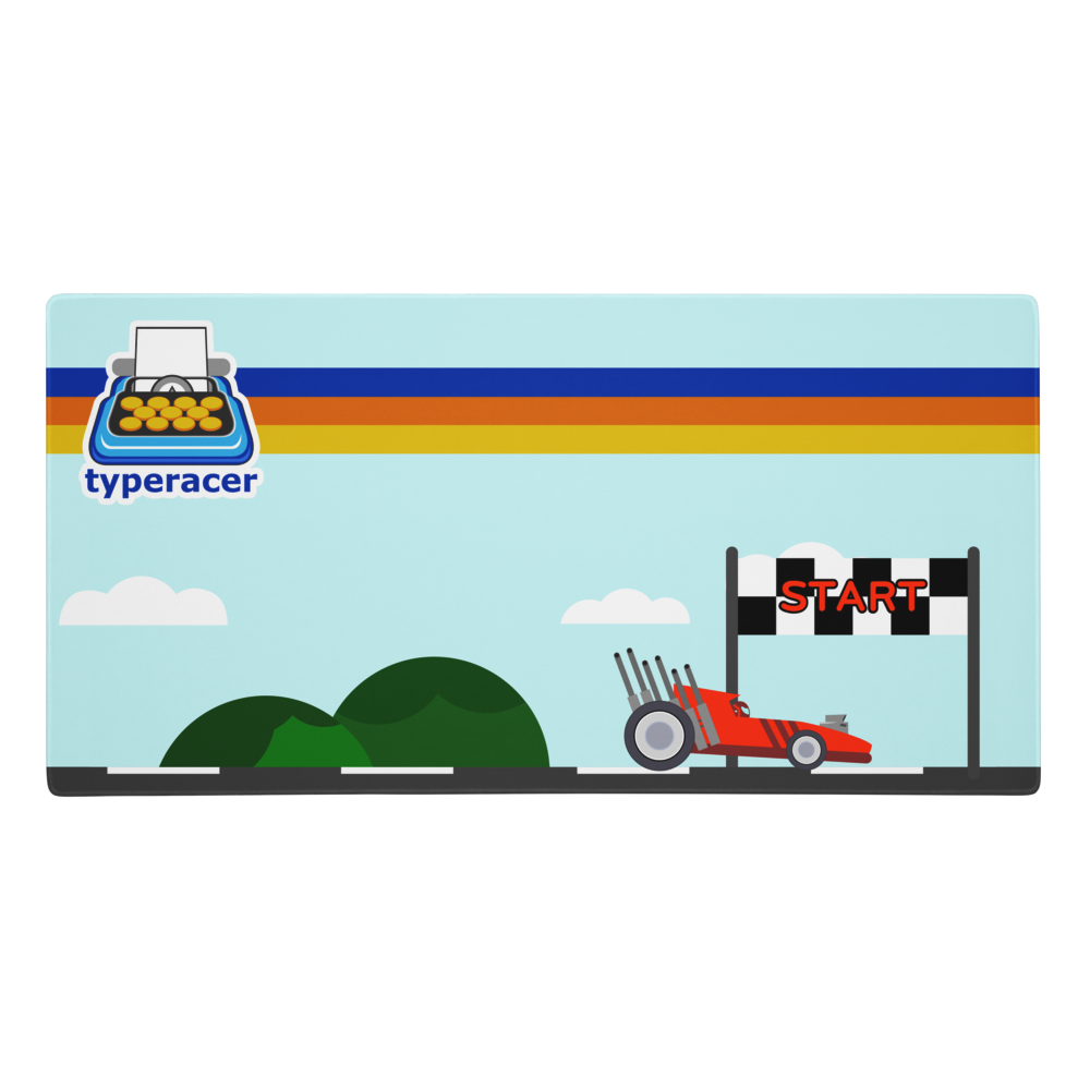 Typeracer Gaming mouse pad - Day Theme