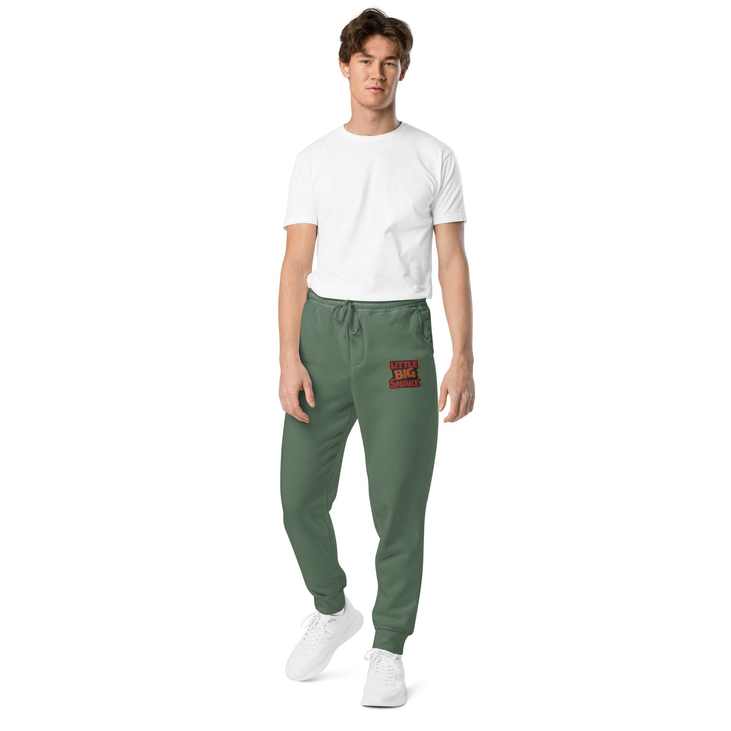 LBS logo unisex pigment-dyed sweatpants