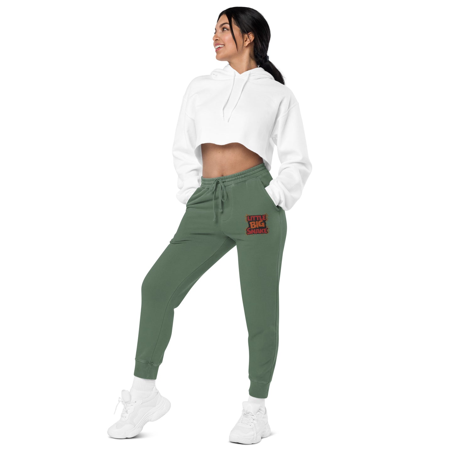LBS logo unisex pigment-dyed sweatpants