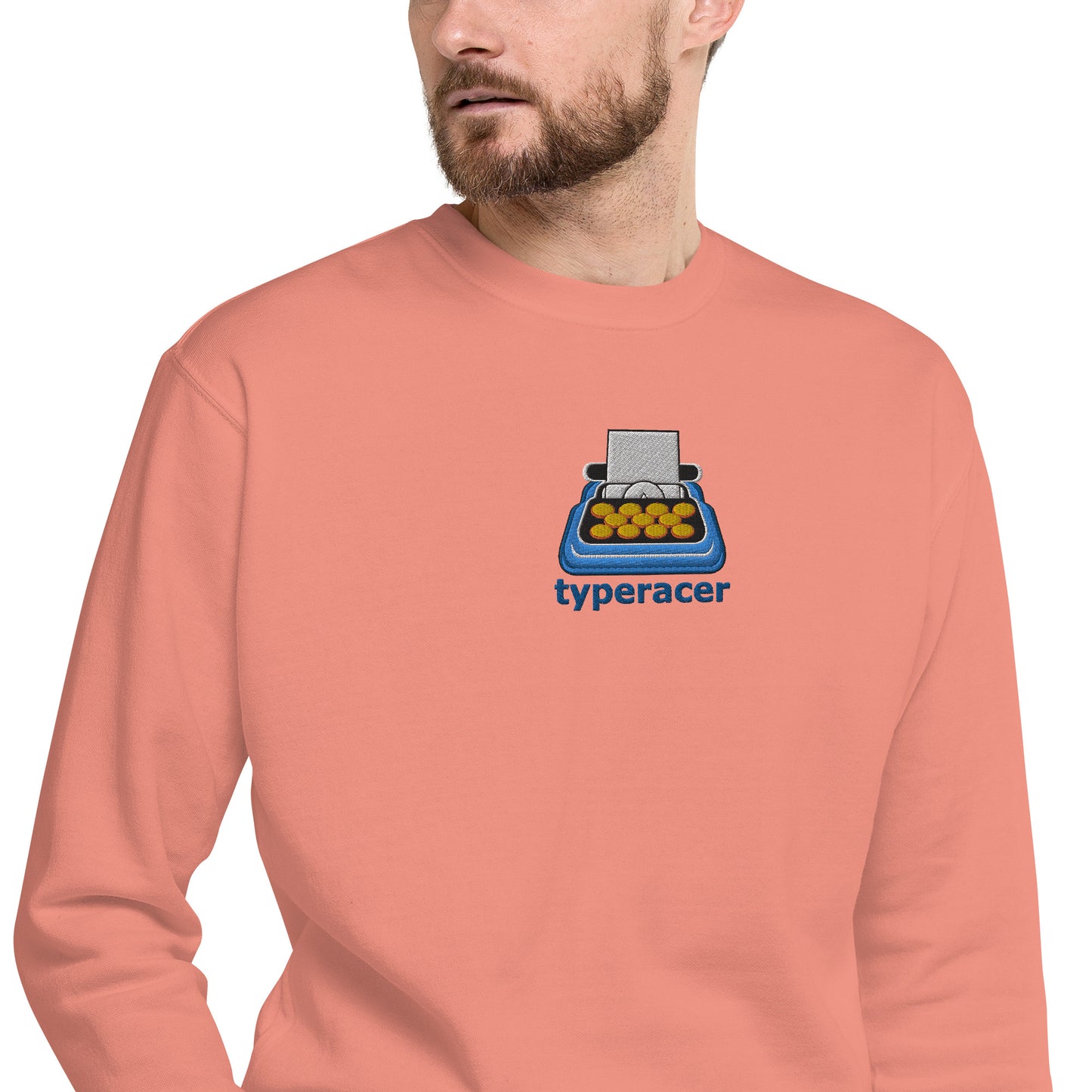 Typeracer logo unisex premium sweatshirt