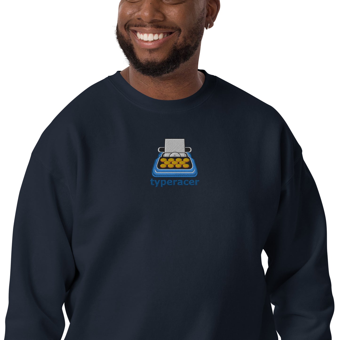 Typeracer logo unisex premium sweatshirt