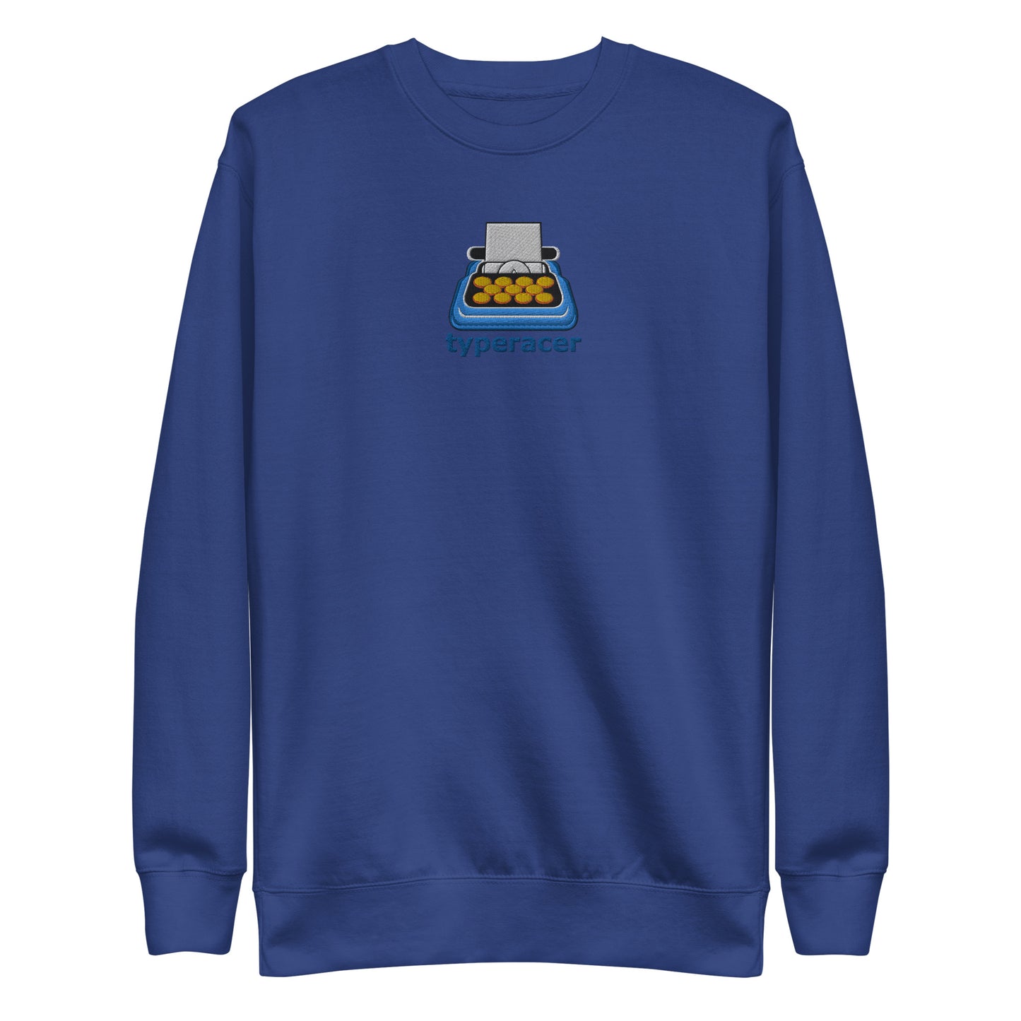 Typeracer logo unisex premium sweatshirt