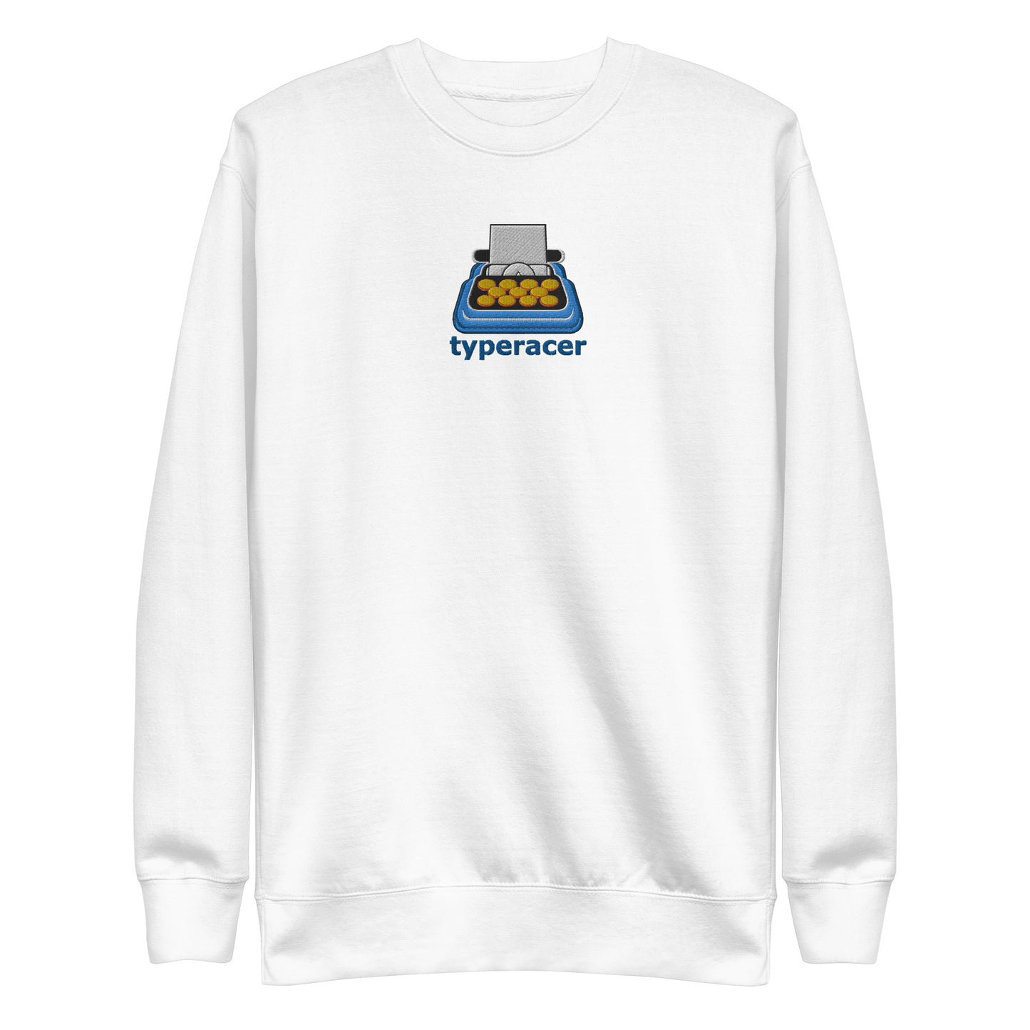 Typeracer logo unisex premium sweatshirt