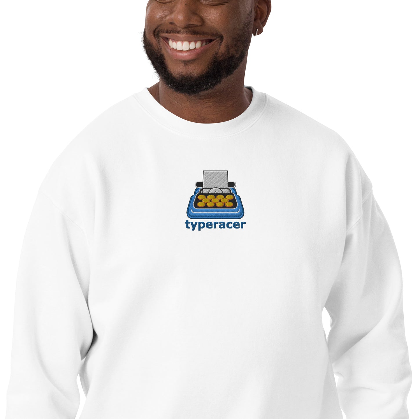 Typeracer logo unisex premium sweatshirt