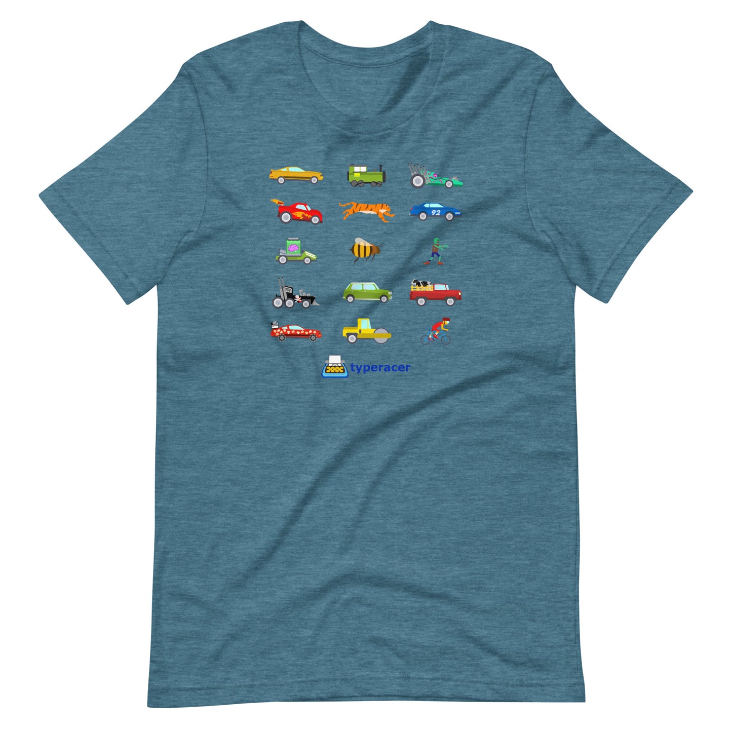 Typeracer collage unisex t-shirt