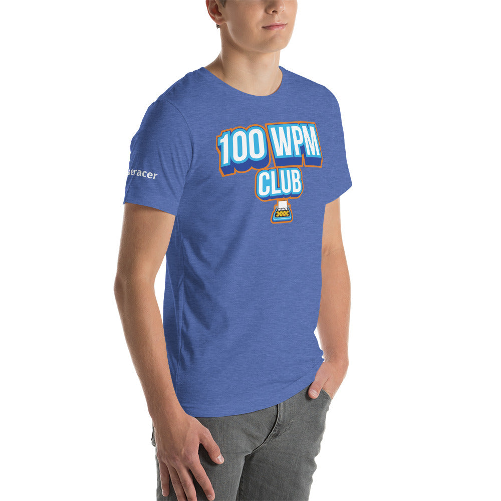 Typeracer 100WPM club unisex t-shirt