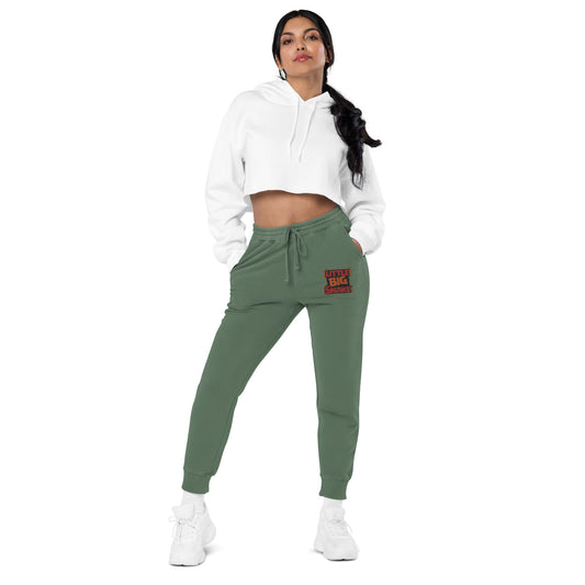 LBS logo unisex pigment-dyed sweatpants