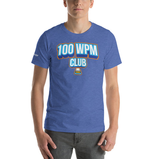 Typeracer 100WPM club unisex t-shirt